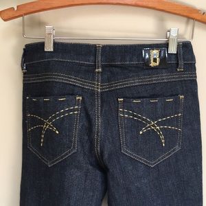 Boom Boom Jeans with Gold Metallic stitching